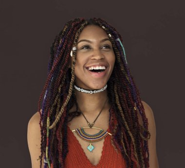 Afrikalı kadın portre stüdyo