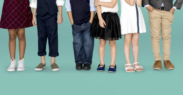 Beine kleiden trendy im Atelier — Stockfoto