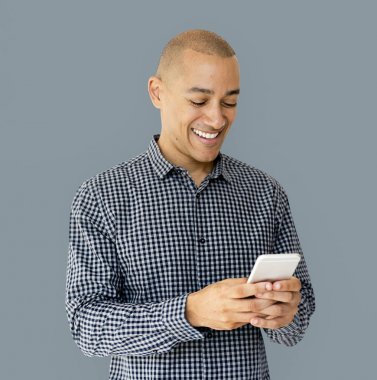 Genç adam stüdyo çekimleri