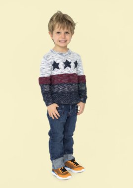 küçük çocuk Studio poz 