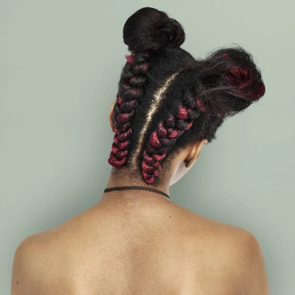 Teenage girl with modern hairstyle — Stock Photo, Image