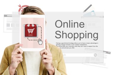 adam kapsayan yüz dijital Tablet ile
