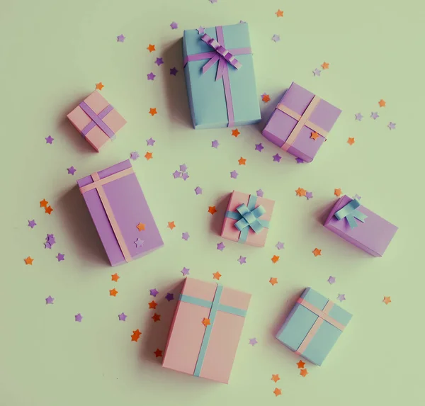 Colorful gift boxes — Stock Photo, Image