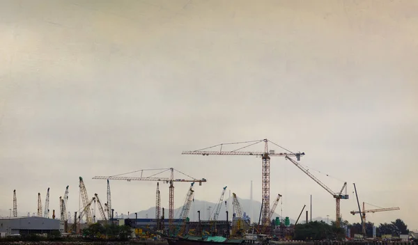 産業建設のエンジニア 公害の元写真植字 — ストック写真