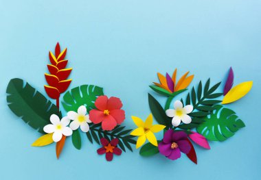 Tropikal Papercraft çiçek