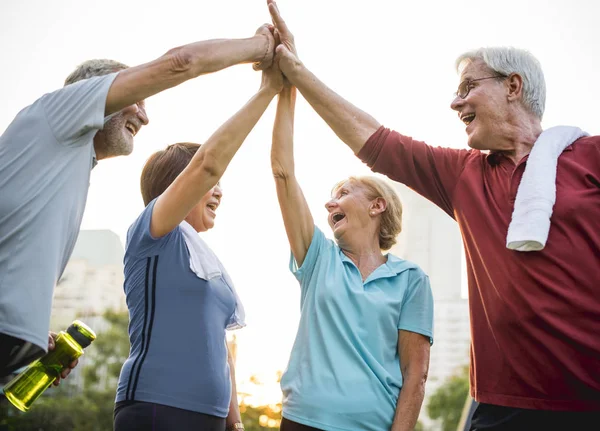 Sportiga ledande personer — Stockfoto