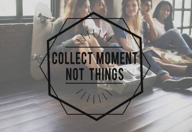 Grup çok ırklı insan söz