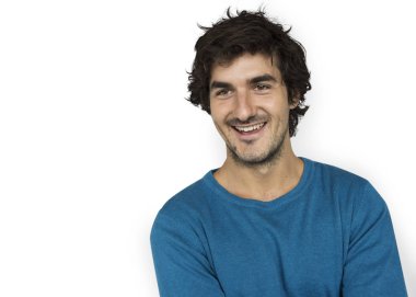 Studio yakışıklı adam