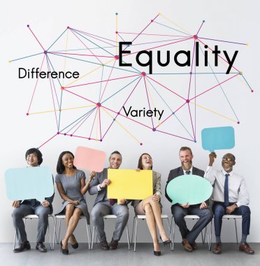 konuşma balonları holding iş insanlar