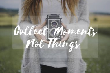 bağbozumu kamera kadınla