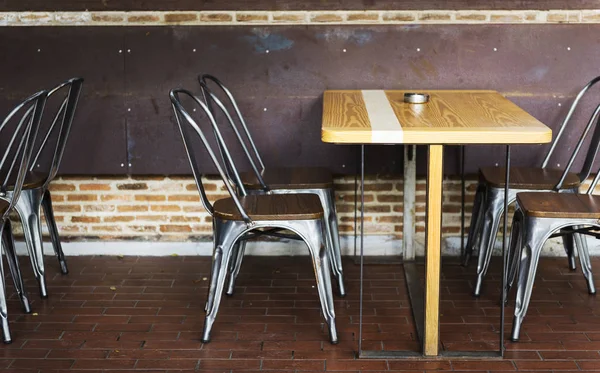 Rustic Restaurant Furniture Restaurant Original Photoset — Stock Photo, Image