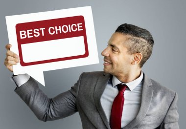 konuşma balonu holding iş adamı