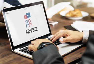 klavyede yazarak işadamı