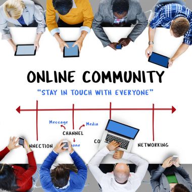 dijital cihazlar kullanarak iş adamları