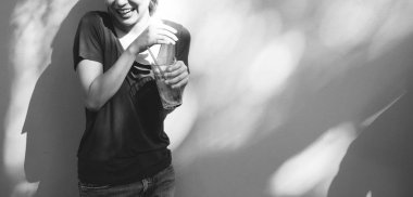 limonata ile Asya öğrenci kız