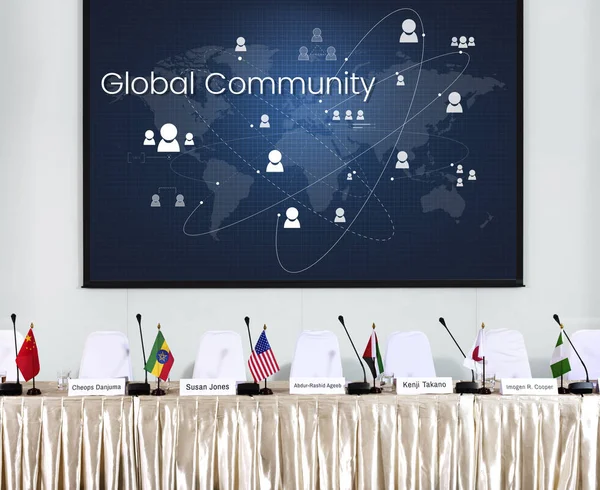Internationale globale Konferenz — Stockfoto