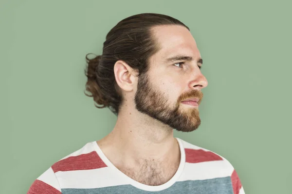 Uomo con i capelli lunghi — Foto Stock