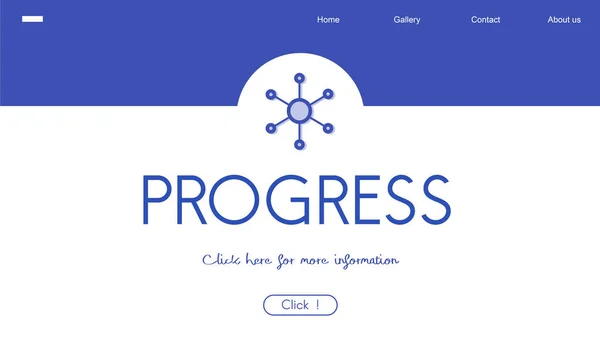 Plantilla con concepto de progreso —  Fotos de Stock