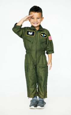 Pilot rüya iş ile küçük çocuk