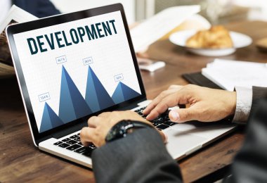 klavyede yazarak işadamı