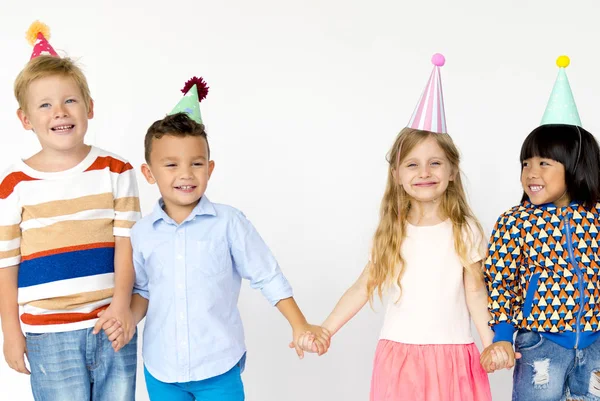 Adorables niños teniendo fiesta —  Fotos de Stock