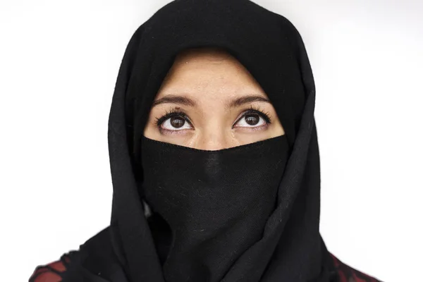 Müslüman kadının peçe portre — Stok fotoğraf