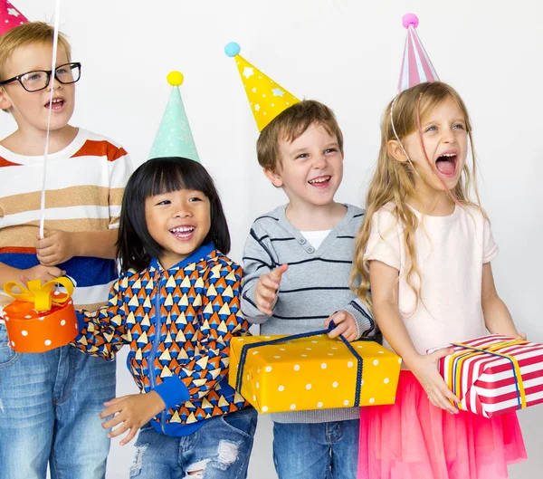 Adorable children having party — Stock Photo, Image