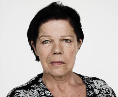 Yaşlı bir kadının portresi