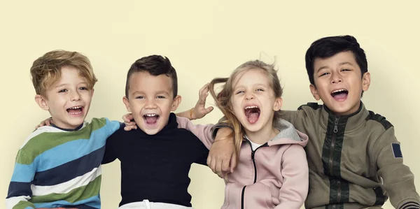 Children hugging Together — Stock Photo, Image