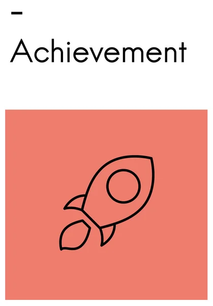 Template with Achievement concept — Stock Photo, Image