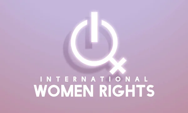 Template with Women Rights concept — Stock Photo, Image