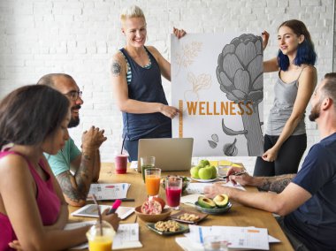 insanların kahvaltı ile Toplantı