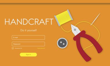 el sanatları konsepti ile şablonu