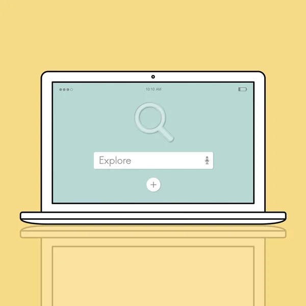 Web ontwerp sjabloon laptop — Stockfoto