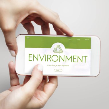 Cep telefonu holding insan eller 