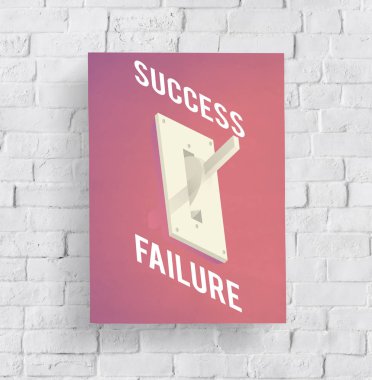 Tuğla duvar grafik ile banner 