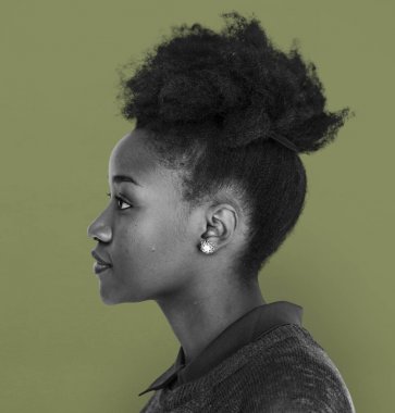 Afrikalı kadın portre stüdyo