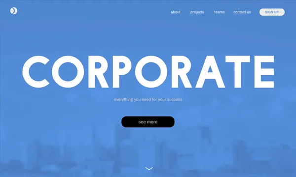 Sjabloon met corporate concept — Stockfoto