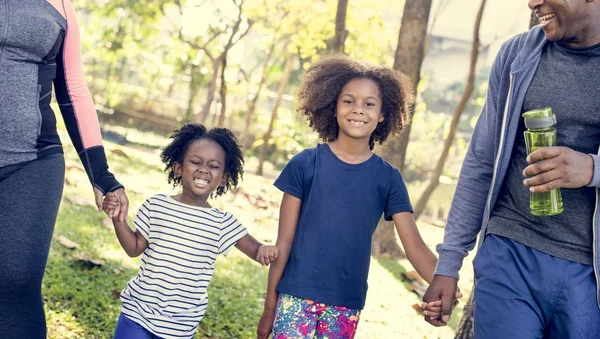 Family spending time in park — Stock Photo, Image