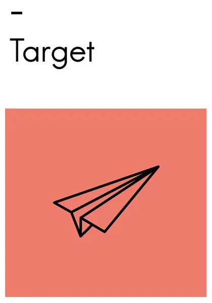 Modèle avec le concept Target — Photo