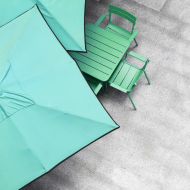 Restaurant dekorasyon celeste renkli, özgün photoset