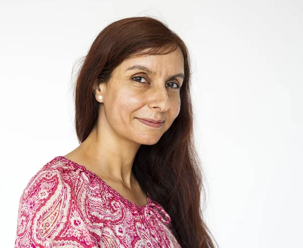 Portrait of smiling mature woman — Stock Photo, Image