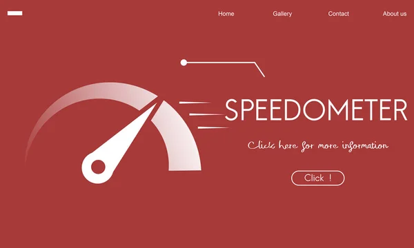 Plantilla con concepto de velocímetro —  Fotos de Stock