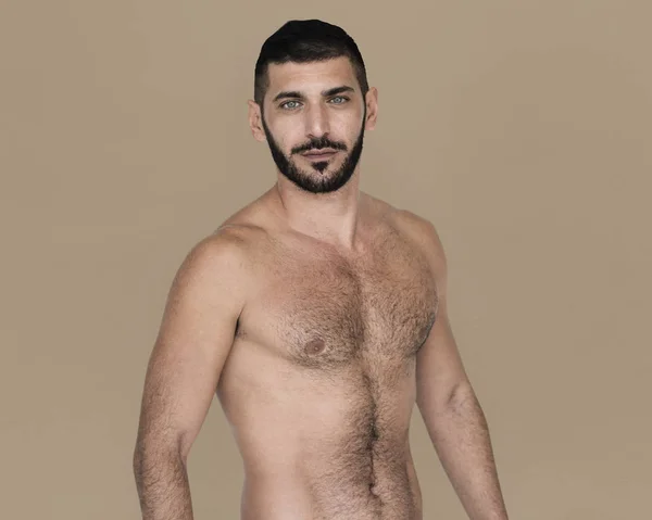 Hombre sin camisa de Oriente Medio — Foto de Stock