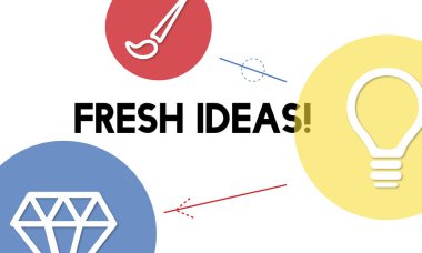 taze fikirler konsepti ile şablonu