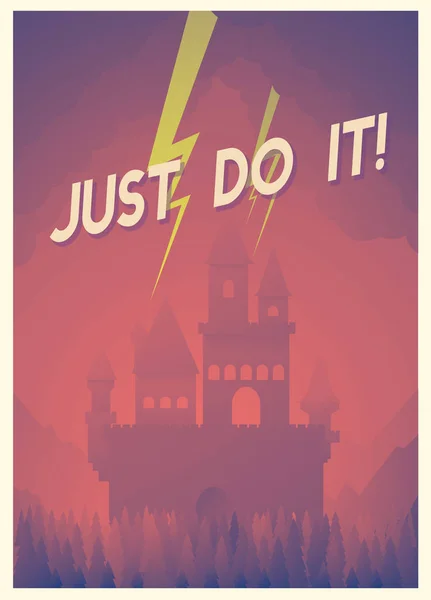 template with Just Do It concept