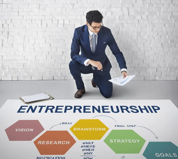Brainstorming für junge Geschäftsleute — Stockfoto