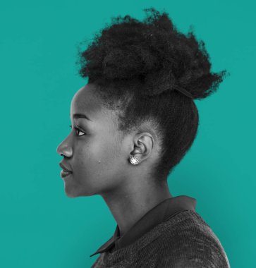 Afrikalı kadın portre stüdyo