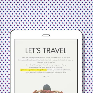 Web tasarım şablonu dijital tablet