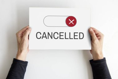 yaratıcı afişini holding eller